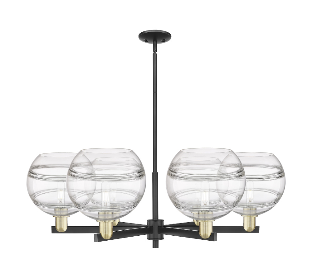 Rochester - 6 Light - 40 inch - Black Antique Brass - Stem hung - Chandelier