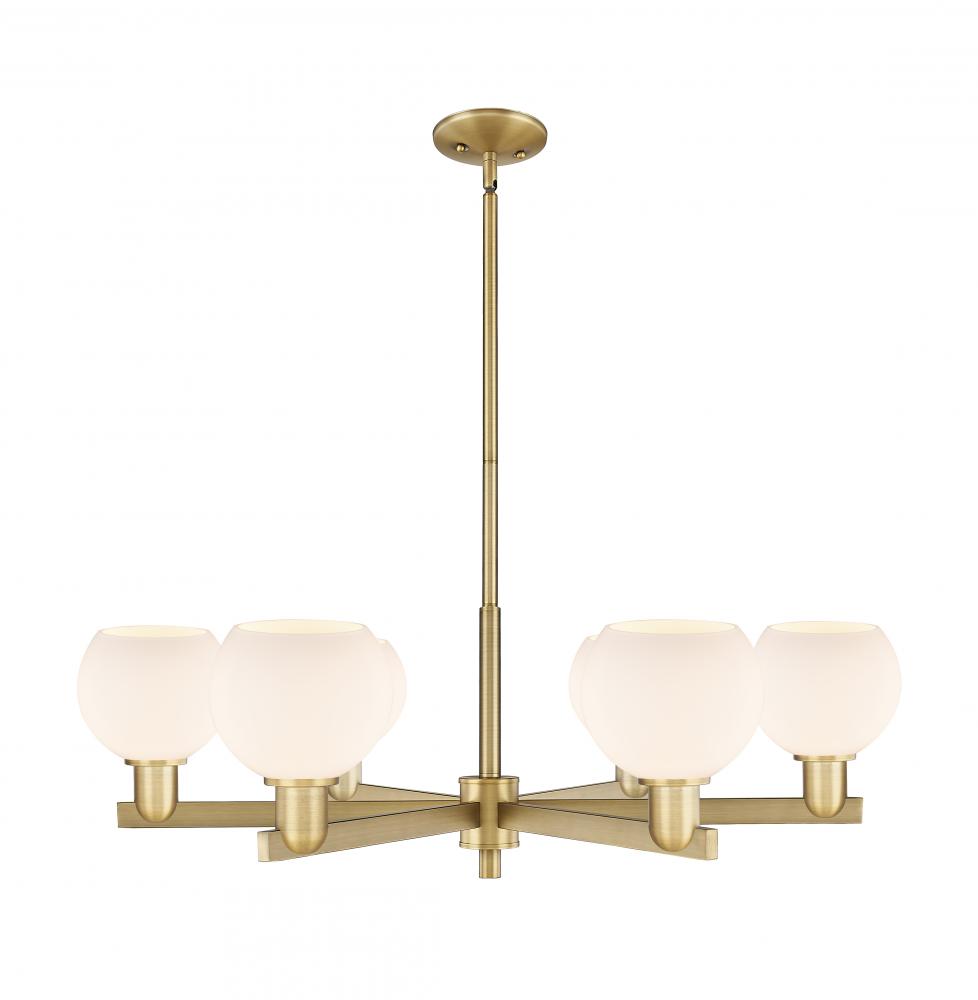 Athens - 6 Light - 36 inch - Brushed Brass - Stem hung - Chandelier