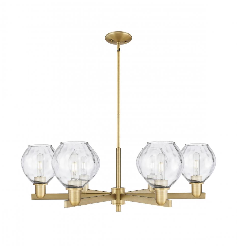Waverly - 6 Light - 36 inch - Brushed Brass - Stem hung - Chandelier