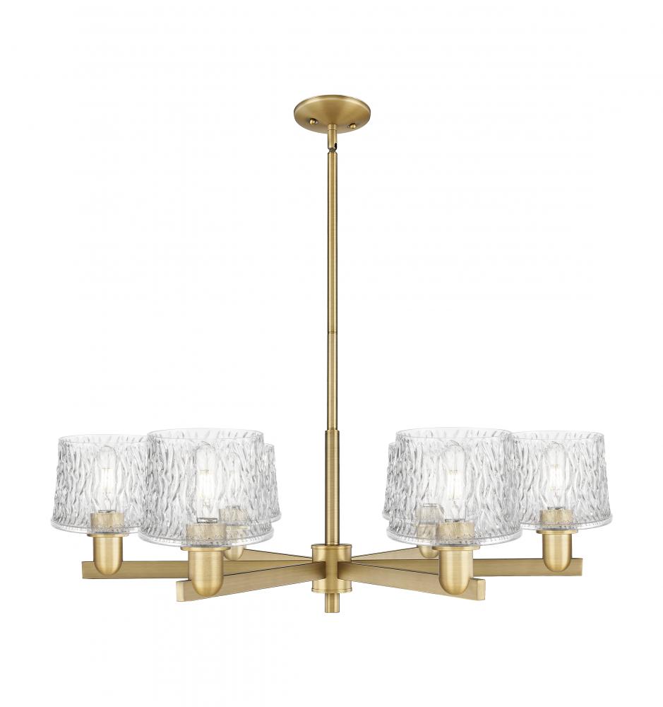 Niagara - 6 Light - 36 inch - Brushed Brass - Stem hung - Chandelier