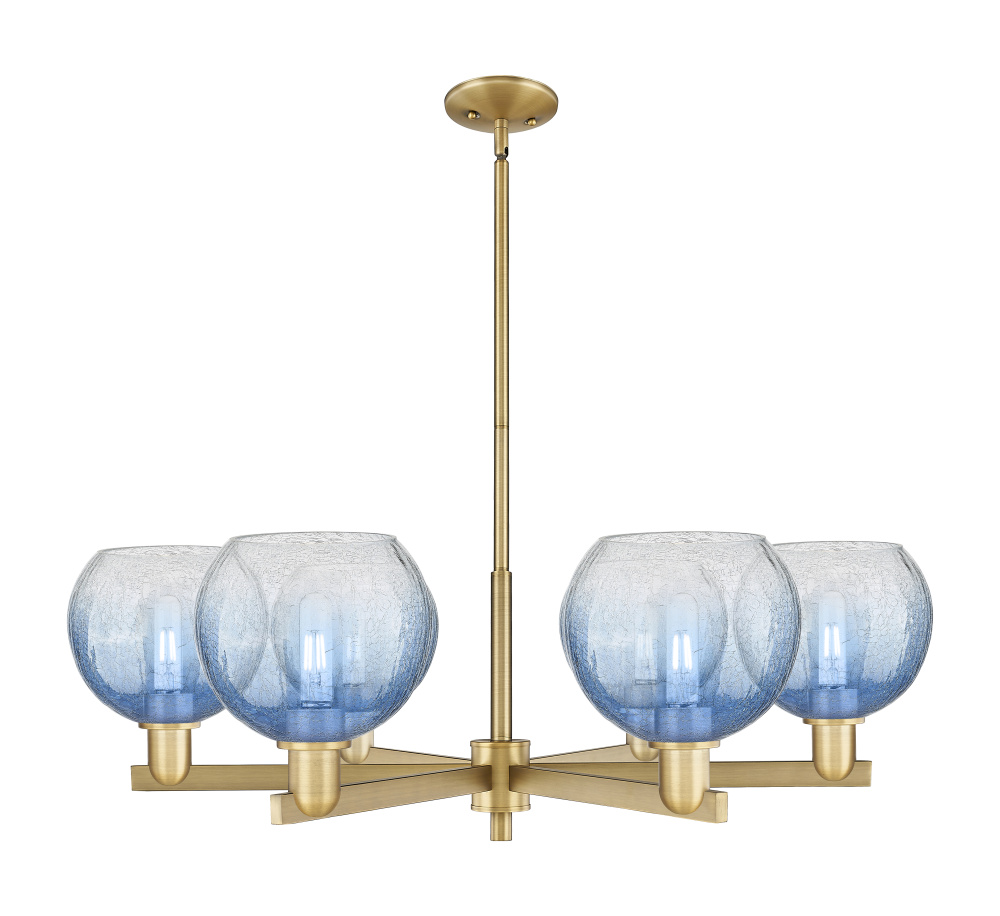 Brookhaven Globe - 6 Light - 24 inch - Brushed Brass - Chandelier