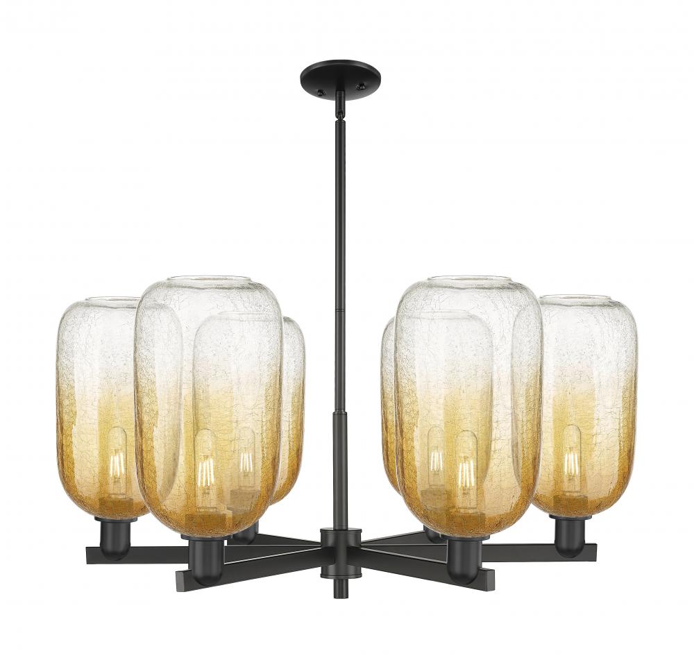 Brookhaven Cloche - 6 Light - 24 inch - Matte Black - Chandelier