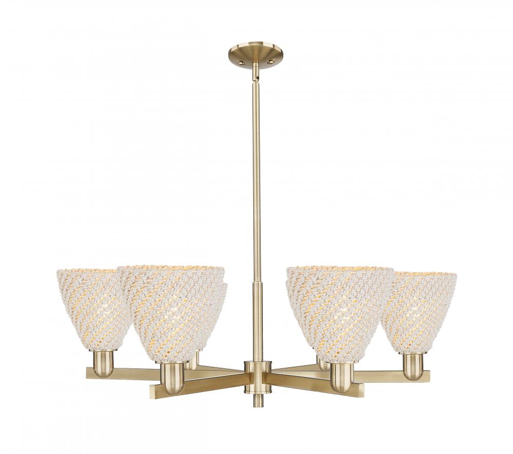 Bristol Natural - 6 Light - 24 inch - Champagne Bronze - Chandelier
