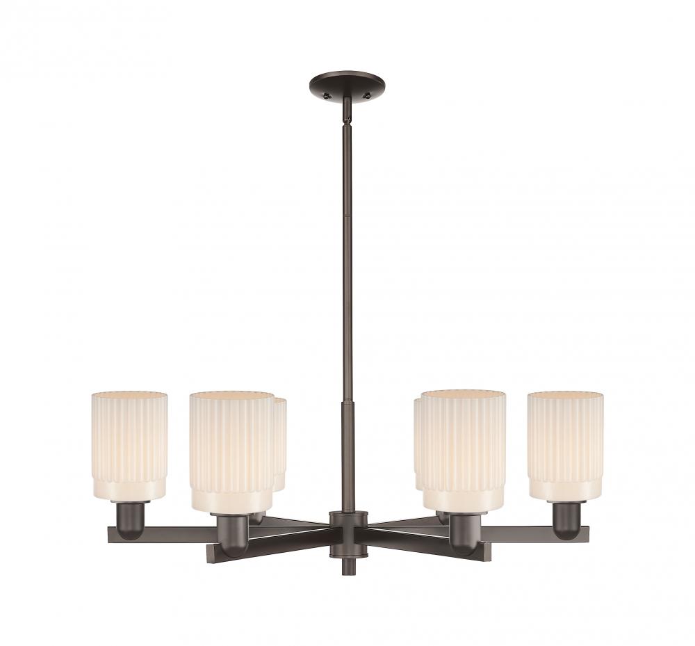 Hadley - 6 Light - 34 inch - Oil Rubbed Bronze - Stem hung - Chandelier