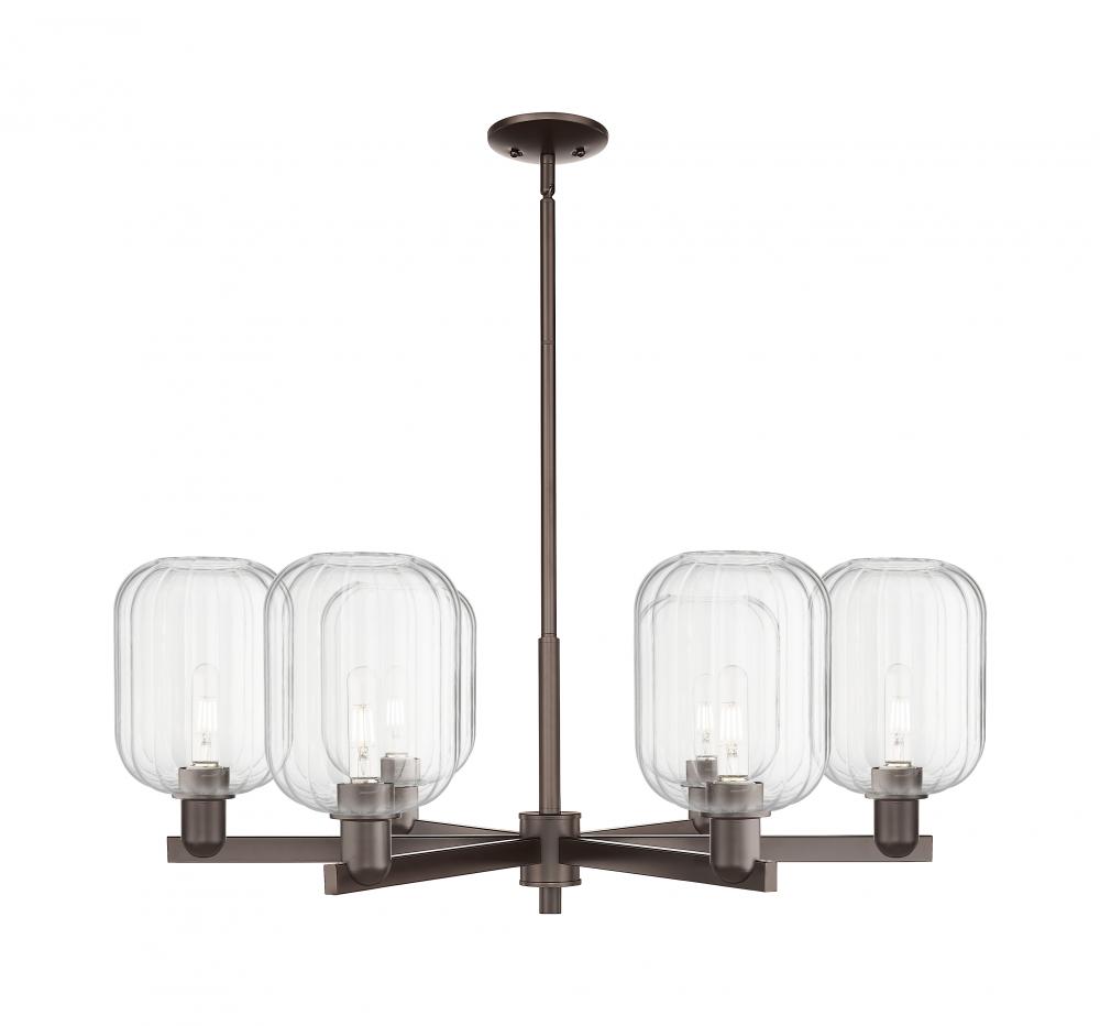 Preston Cylinder - 6 Light - 24 inch - Oil Rubbed Bronze - Chandelier