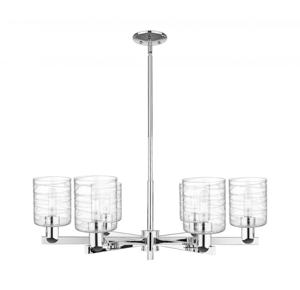 Cobbleskill - 6 Light - 35 inch - Polished Chrome - Stem hung - Chandelier