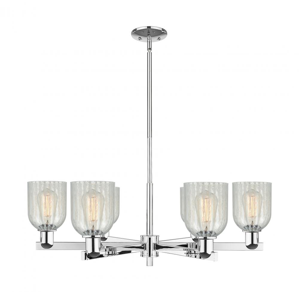 Caledonia - 6 Light - 35 inch - Polished Chrome - Stem hung - Chandelier