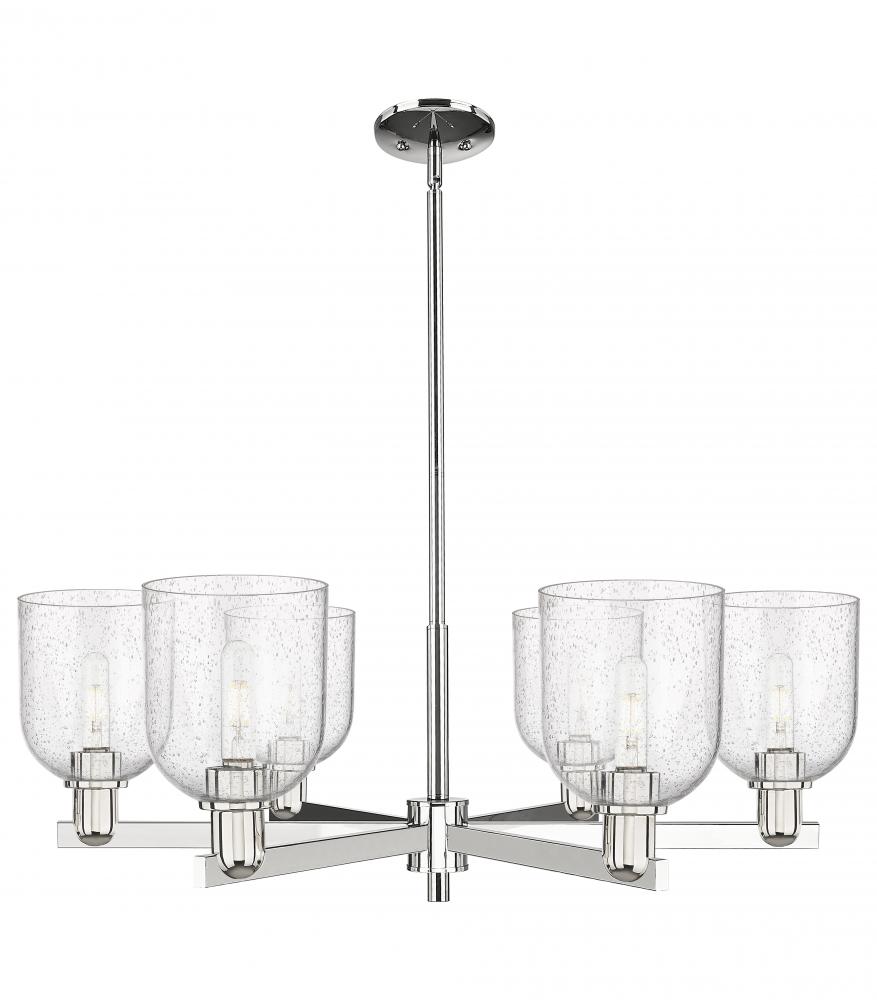 Bella - 6 Light - 35 inch - Polished Nickel - Stem hung - Chandelier