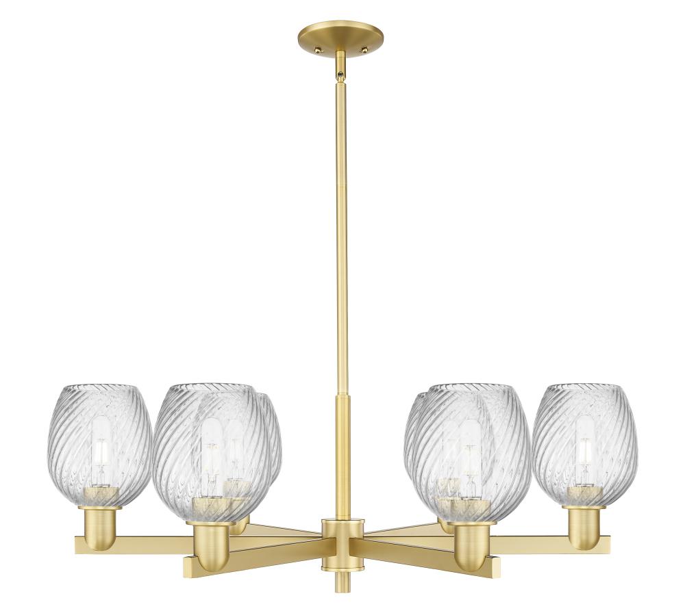 Salina - 6 Light - 36 inch - Satin Gold - Stem hung - Chandelier