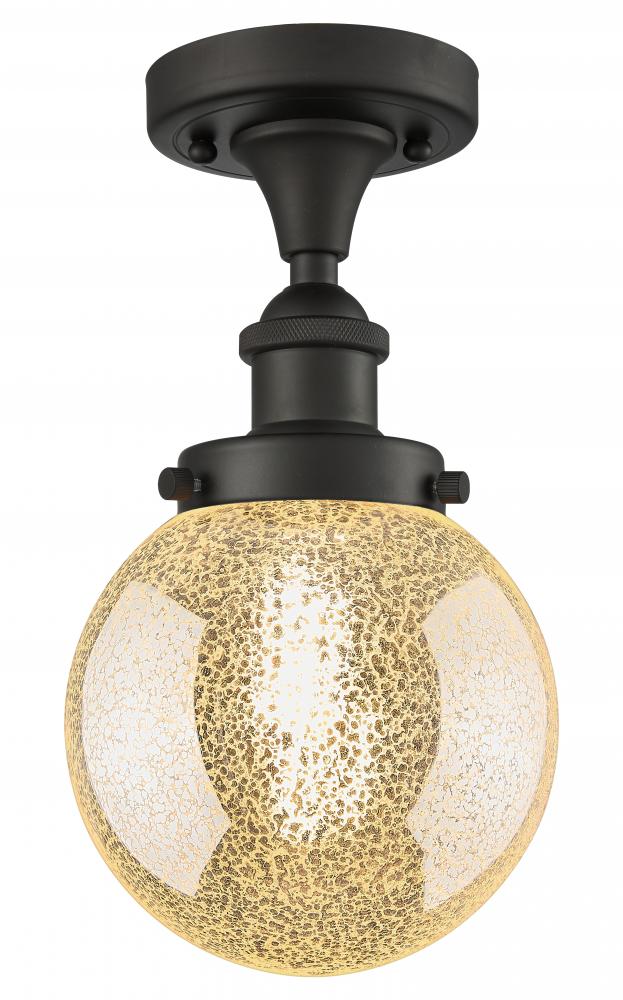 Beacon - 1 Light - 6 inch - Oil Rubbed Bronze - Semi-Flush Mount