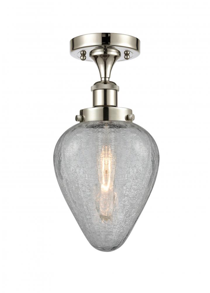 Geneseo - 1 Light - 6 inch - Polished Nickel - Semi-Flush Mount