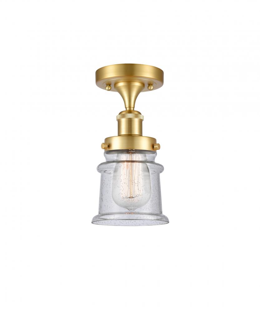 Canton - 1 Light - 6 inch - Satin Gold - Semi-Flush Mount