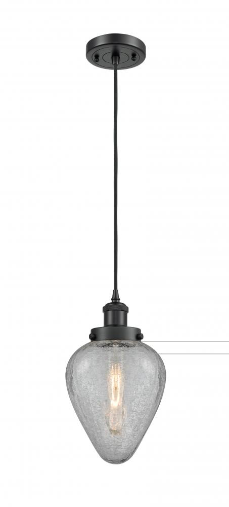 Geneseo - 1 Light - 6 inch - Matte Black - Cord hung - Mini Pendant