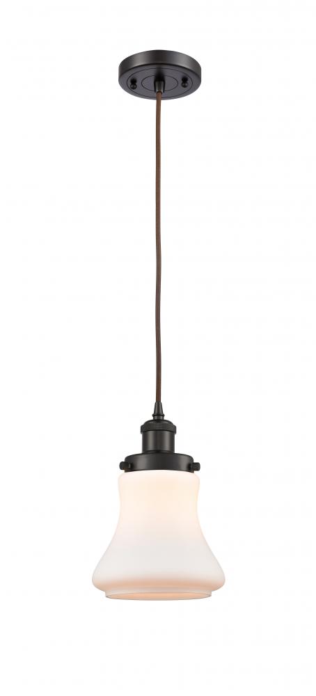 Bellmont - 1 Light - 6 inch - Oil Rubbed Bronze - Cord hung - Mini Pendant