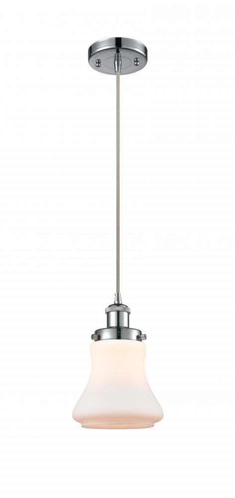 Bellmont - 1 Light - 6 inch - Polished Chrome - Cord hung - Mini Pendant