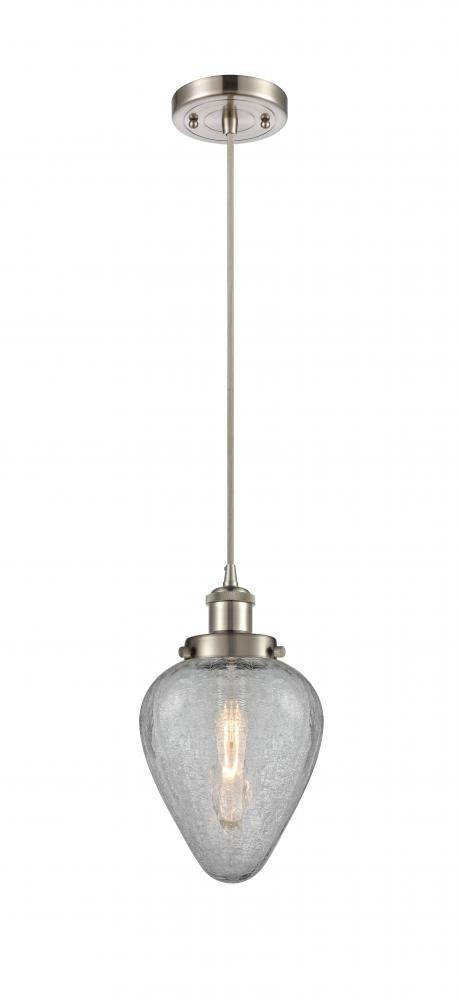 Geneseo - 1 Light - 6 inch - Brushed Satin Nickel - Cord hung - Mini Pendant
