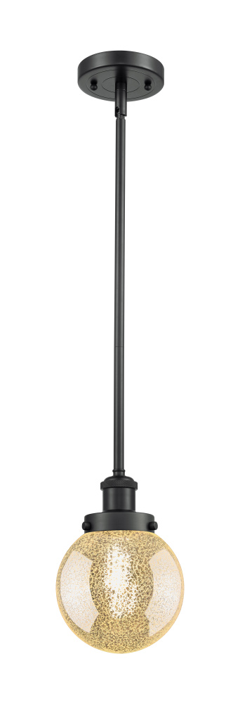 Beacon - 1 Light - 6 inch - Matte Black - Mini Pendant