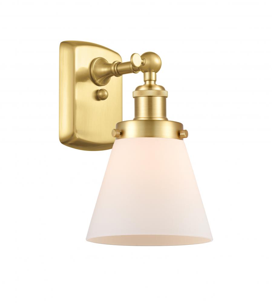 Cone - 1 Light - 6 inch - Satin Gold - Sconce
