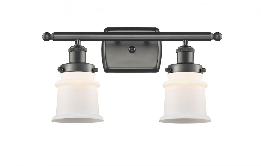Canton - 2 Light - 16 inch - Oil Rubbed Bronze - Bath Vanity Light