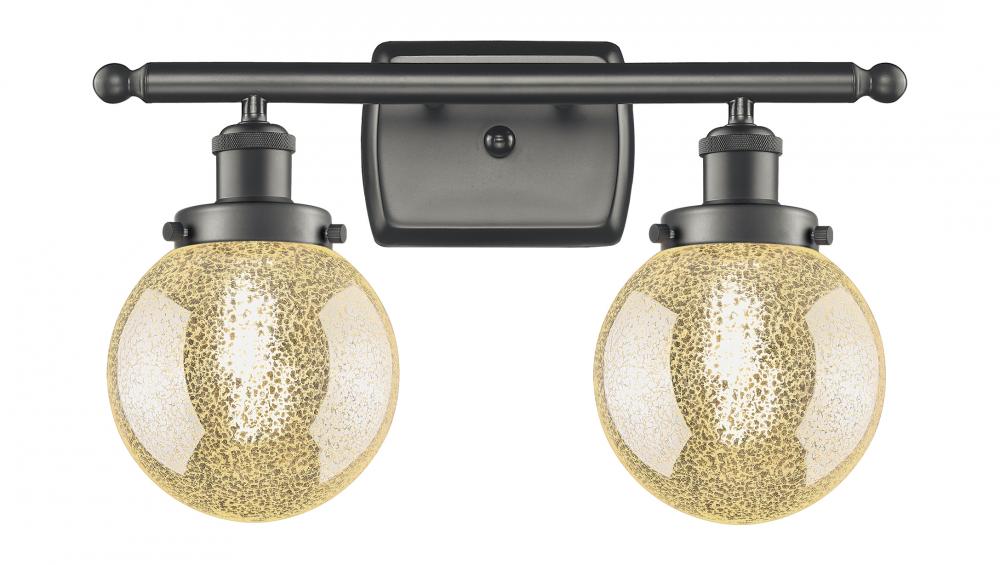 Beacon - 2 Light - 16 inch - Oil Rubbed Bronze - Bath Vanity Light