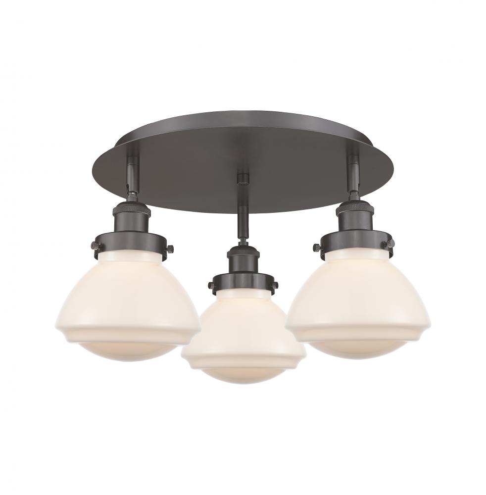 Olean - 3 Light - 19 inch - Oil Rubbed Bronze - Semi-Flush Mount