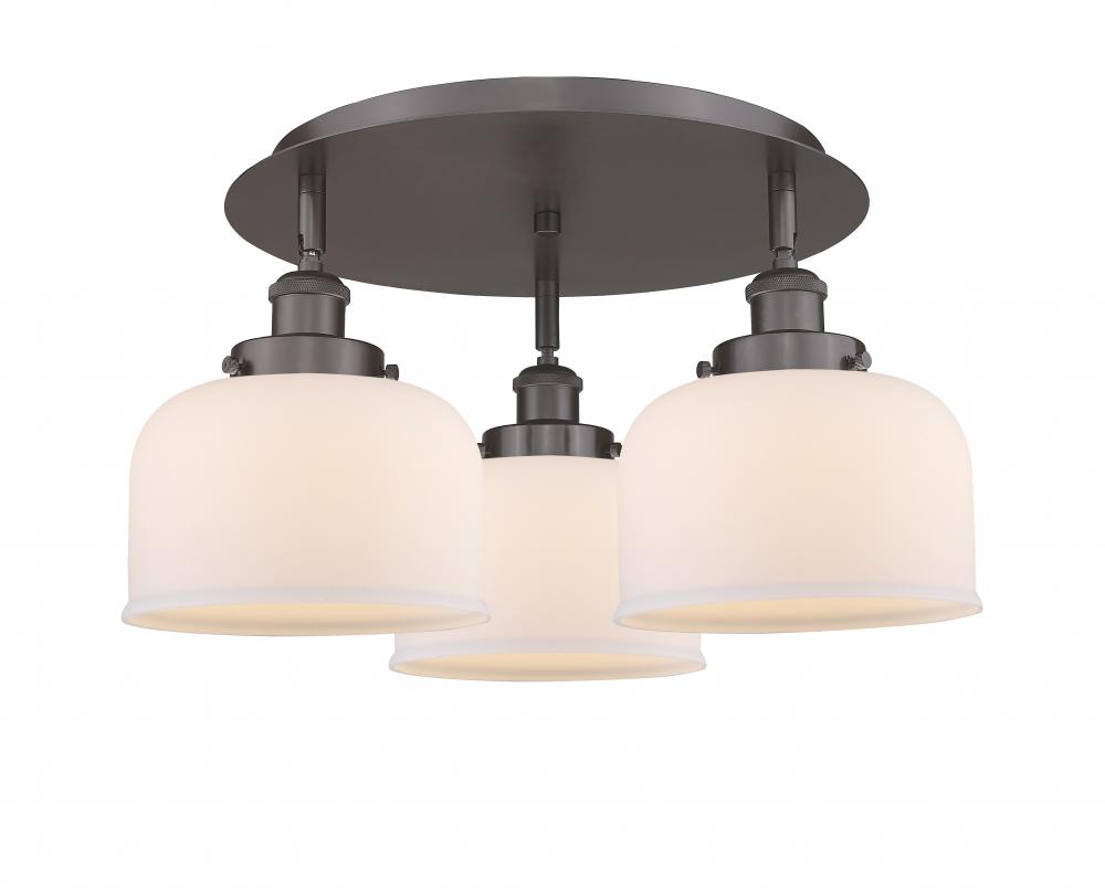 Cone - 3 Light - 20 inch - Oil Rubbed Bronze - Semi-Flush Mount