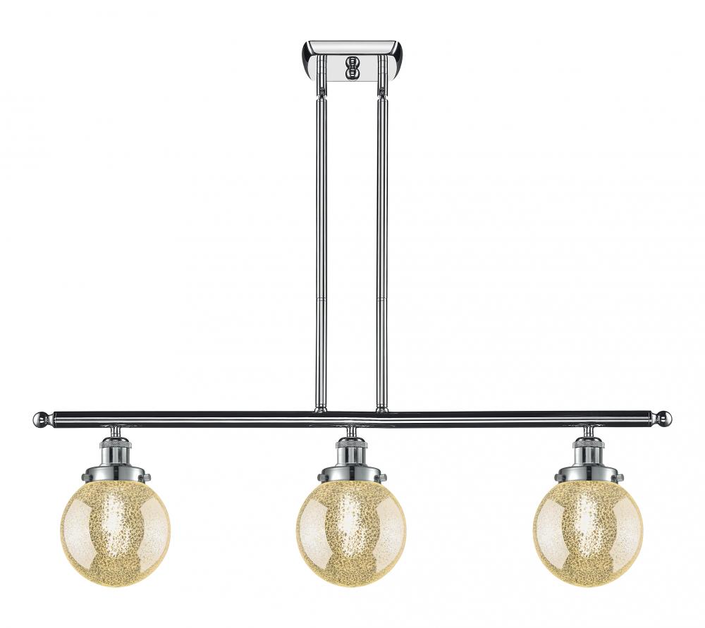 Beacon - 3 Light - 36 inch - Polished Chrome - Stem Hung - Island Light