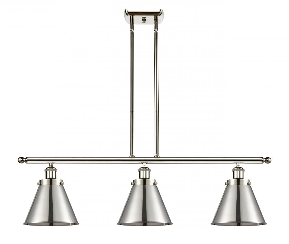 Appalachian - 3 Light - 36 inch - Polished Nickel - Stem Hung - Island Light
