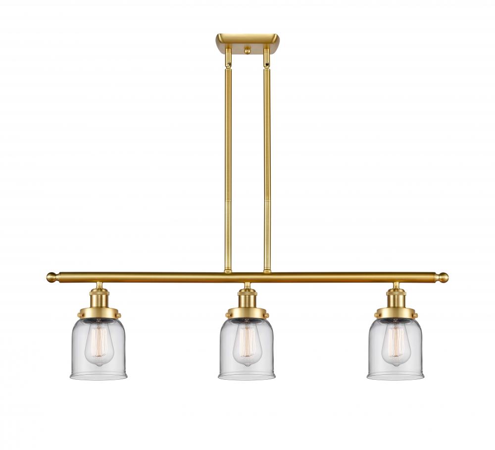 Bell - 3 Light - 36 inch - Satin Gold - Stem Hung - Island Light