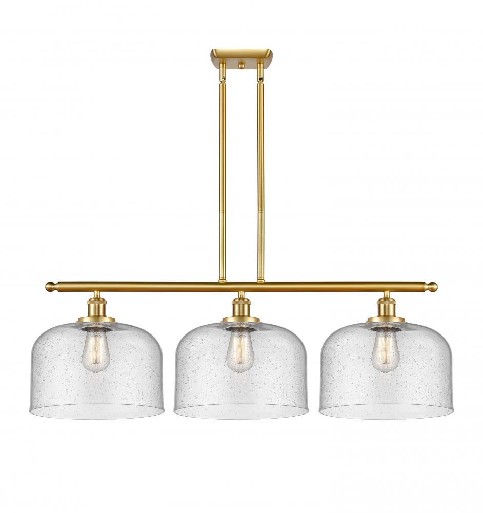 Bell - 3 Light - 36 inch - Satin Gold - Stem Hung - Island Light