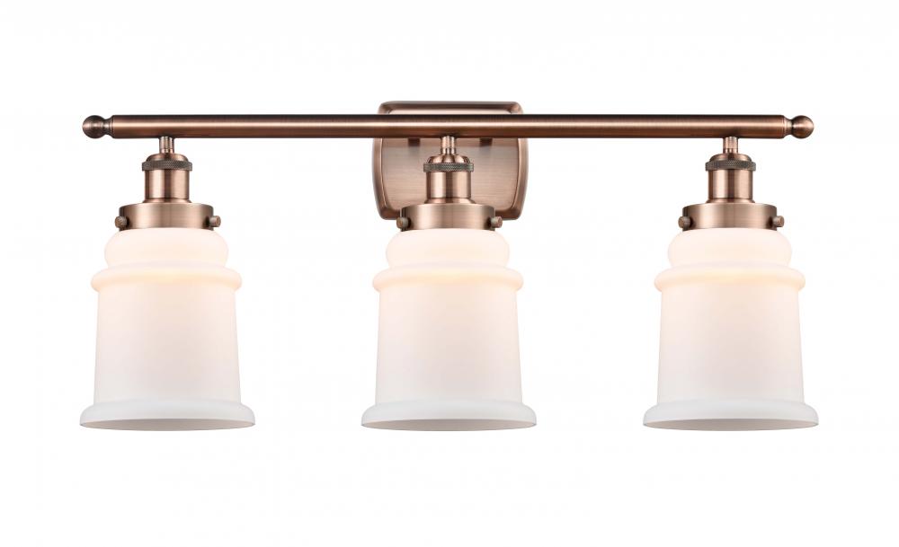 Canton - 3 Light - 26 inch - Antique Copper - Bath Vanity Light