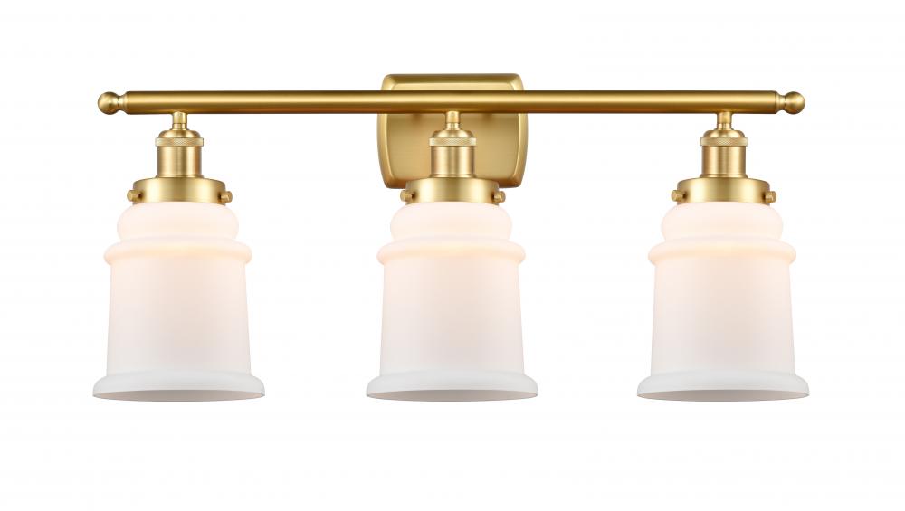 Canton - 3 Light - 26 inch - Satin Gold - Bath Vanity Light