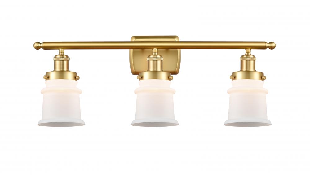 Canton - 3 Light - 26 inch - Satin Gold - Bath Vanity Light