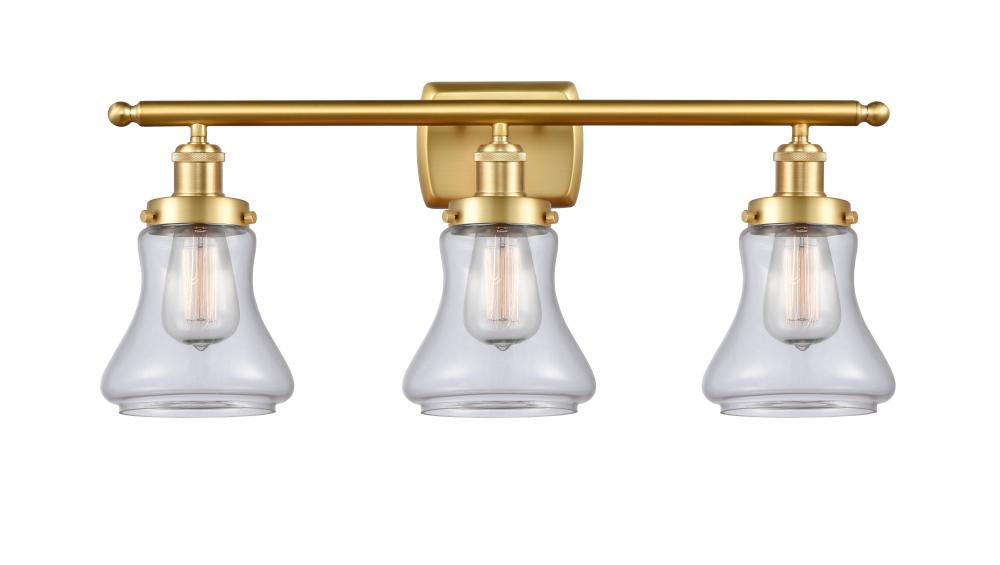 Bellmont - 3 Light - 26 inch - Satin Gold - Bath Vanity Light