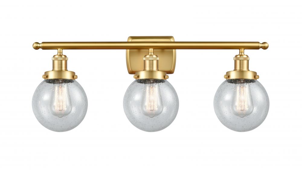 Beacon - 3 Light - 26 inch - Satin Gold - Bath Vanity Light