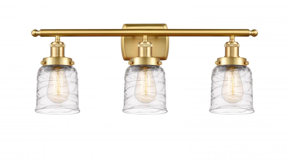 Bell - 3 Light - 26 inch - Satin Gold - Bath Vanity Light