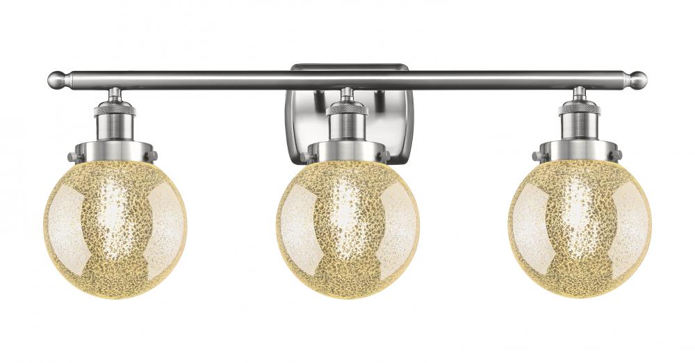 Beacon - 3 Light - 26 inch - Brushed Satin Nickel - Bath Vanity Light