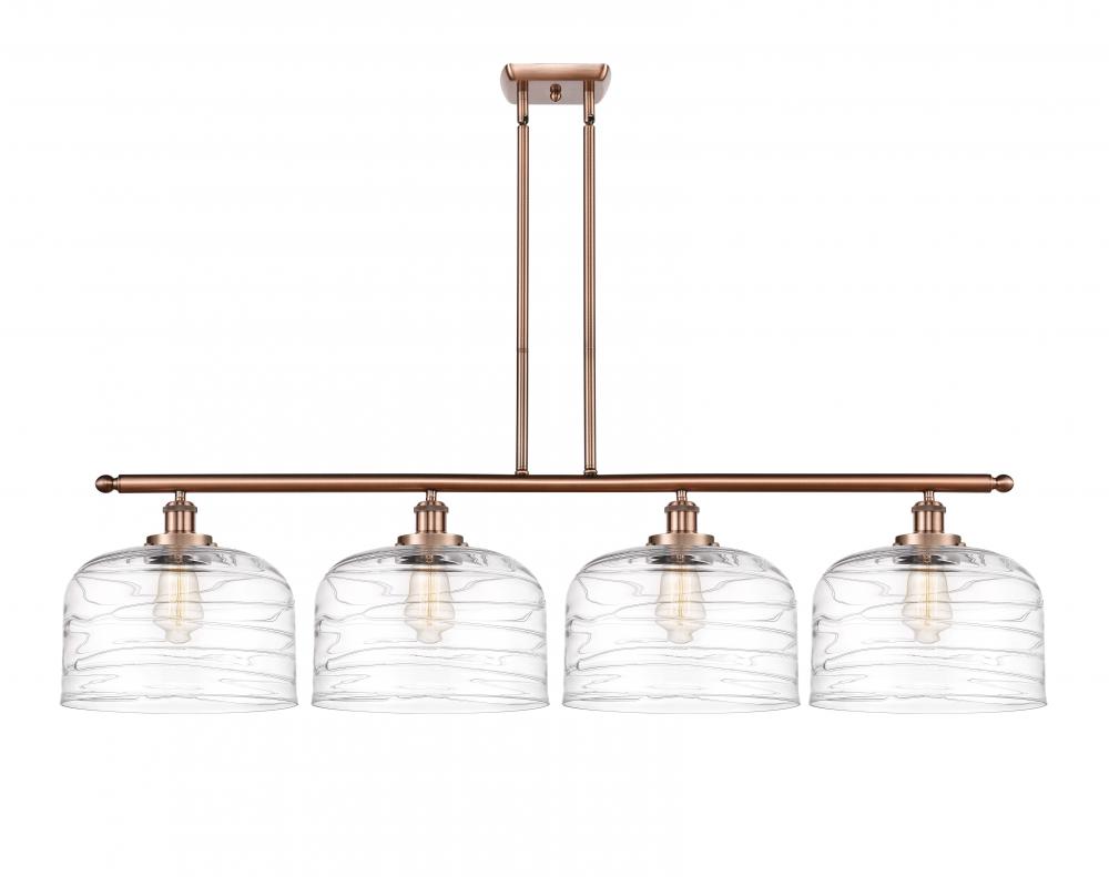 Bell - 4 Light - 48 inch - Antique Copper - Stem Hung - Island Light