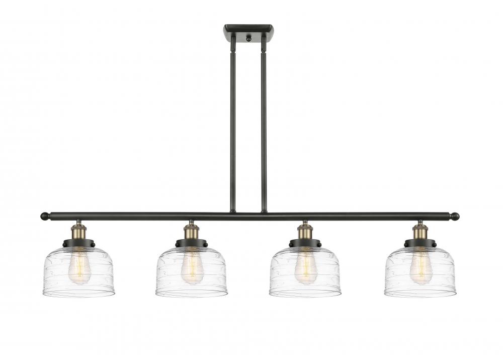 Bell - 4 Light - 48 inch - Black Antique Brass - Stem Hung - Island Light