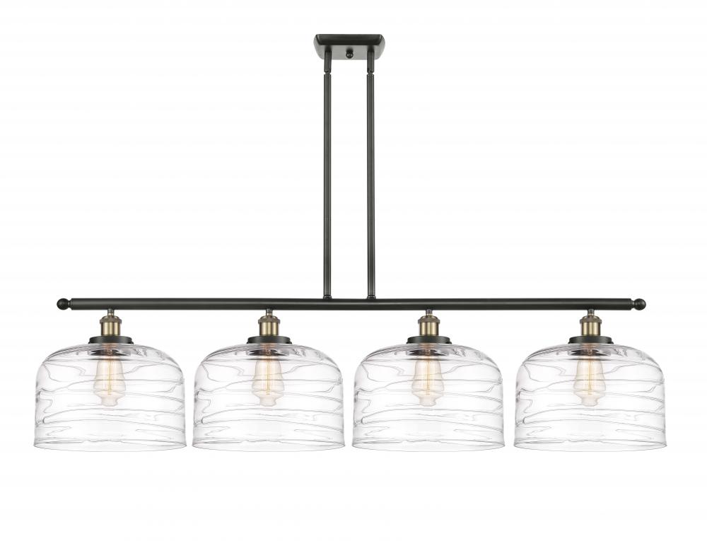 Bell - 4 Light - 48 inch - Black Antique Brass - Stem Hung - Island Light