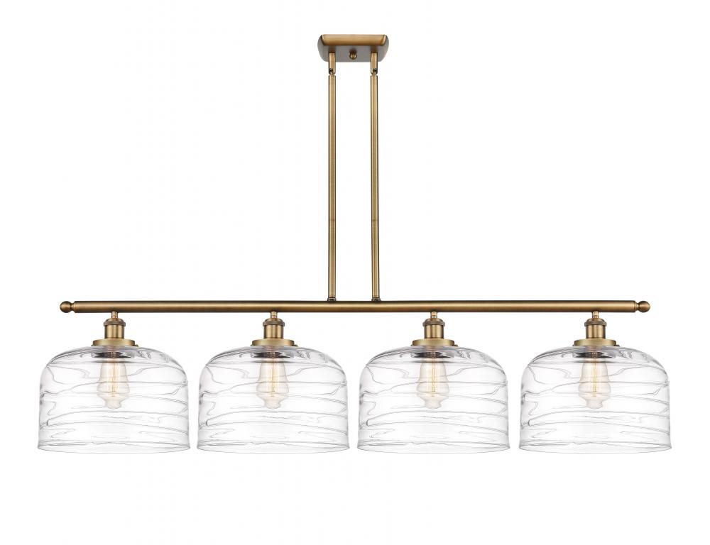 Bell - 4 Light - 48 inch - Brushed Brass - Stem Hung - Island Light