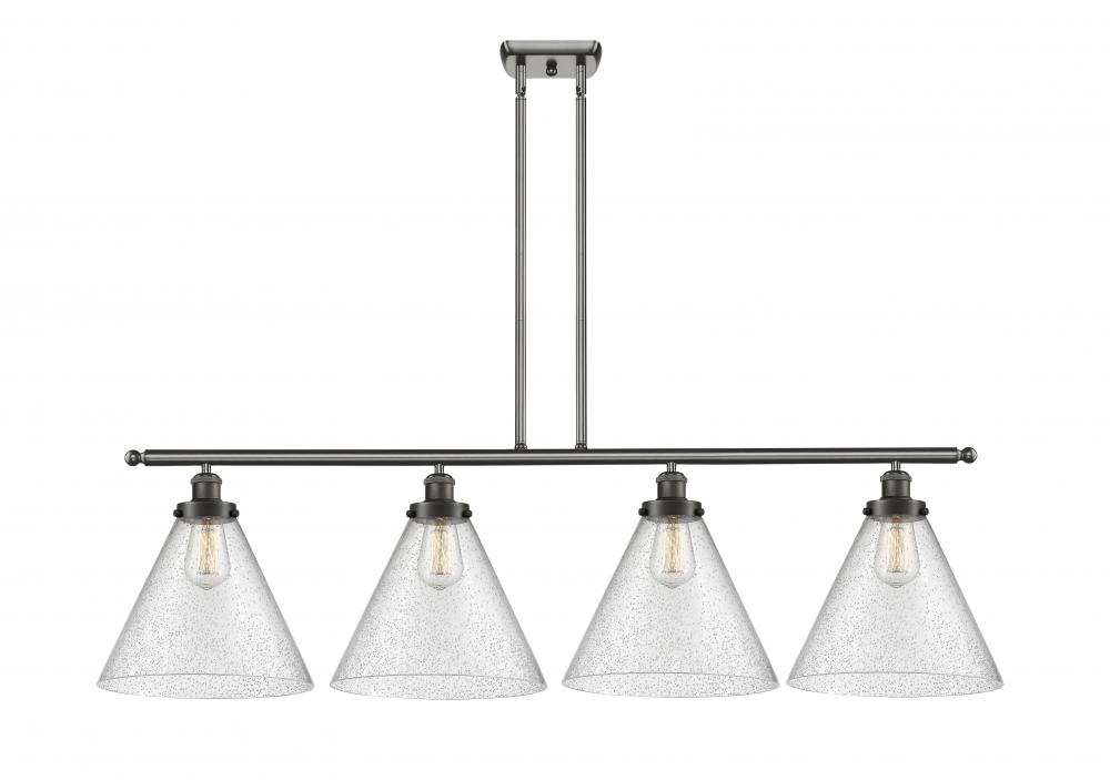 Cone - 4 Light - 48 inch - Oil Rubbed Bronze - Stem Hung - Island Light