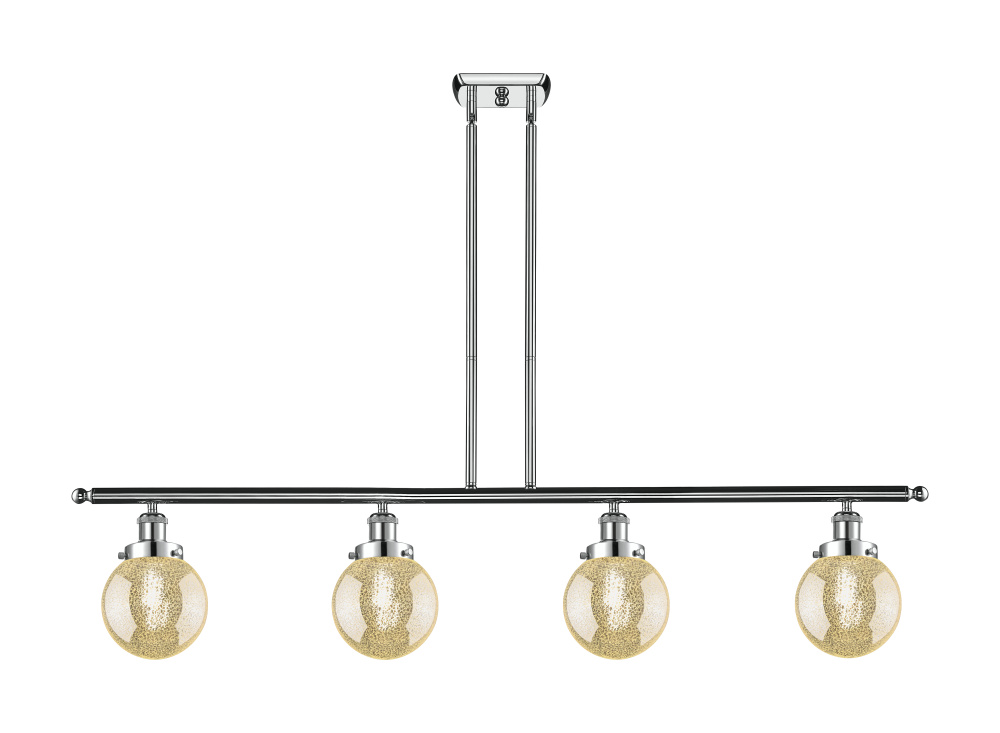 Beacon - 4 Light - 48 inch - Polished Chrome - Stem Hung - Island Light