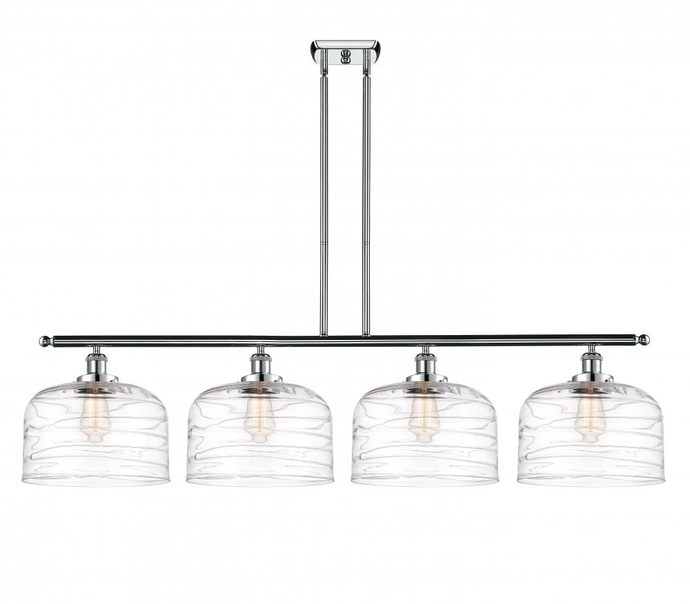 Bell - 4 Light - 48 inch - Polished Chrome - Stem Hung - Island Light