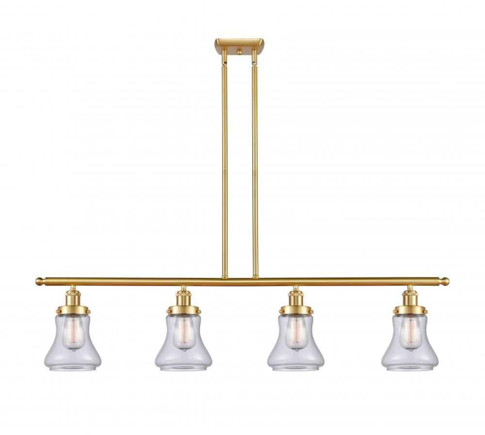 Bellmont - 4 Light - 48 inch - Satin Gold - Stem Hung - Island Light