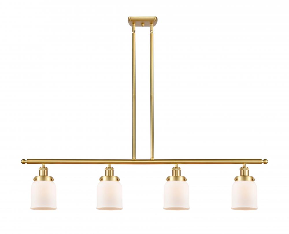 Bell - 4 Light - 48 inch - Satin Gold - Stem Hung - Island Light