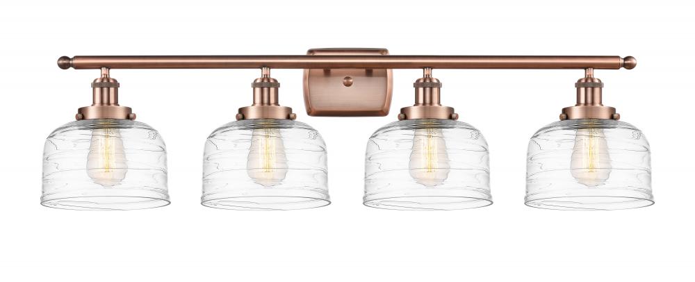 Bell - 4 Light - 38 inch - Antique Copper - Bath Vanity Light