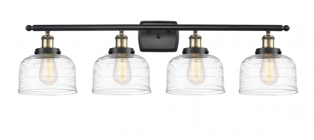 Bell - 4 Light - 38 inch - Black Antique Brass - Bath Vanity Light