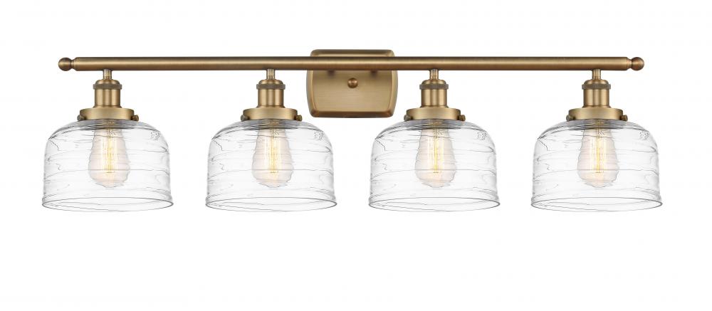Bell - 4 Light - 38 inch - Brushed Brass - Bath Vanity Light