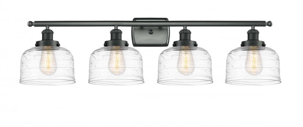 Bell - 4 Light - 38 inch - Matte Black - Bath Vanity Light